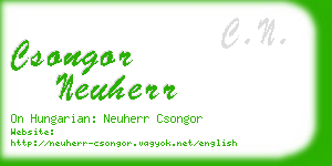 csongor neuherr business card